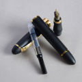 IRAURITA FOUNTAIN PEN JINHAO X450 DARK GREEN AND GOLDEN 18 KGP 0.7mm BROAD NIB FULL METAL BLUE RED 21 COLORS AND INK JINHAO 450. 