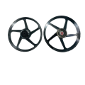 Motorcycle Honda cg125 self/ classic  Alloy rims ( Big hub / imported quality black Trs black polished wheel rims ). 