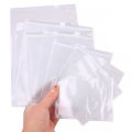 5-10pcs PVC White Frosted Plastic Jewelry Zip Lock Bags Thick Clear Earrings Packaging Storage Bags. 
