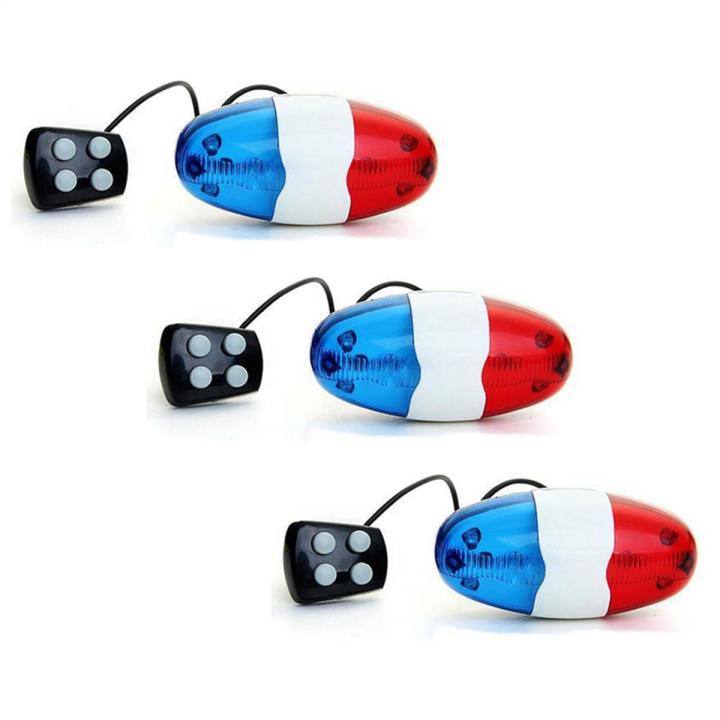 bicycle accessories for kids-3 x Bike Horn Bicycle Bell-Blue & Red