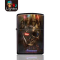 Creative Metal Windproof Kerosene Grinding Wheel Lighter Frosted Texture Captain America Avengers Marvel Limited. 