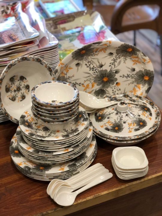 Melamine Double Glaze Dinner Set