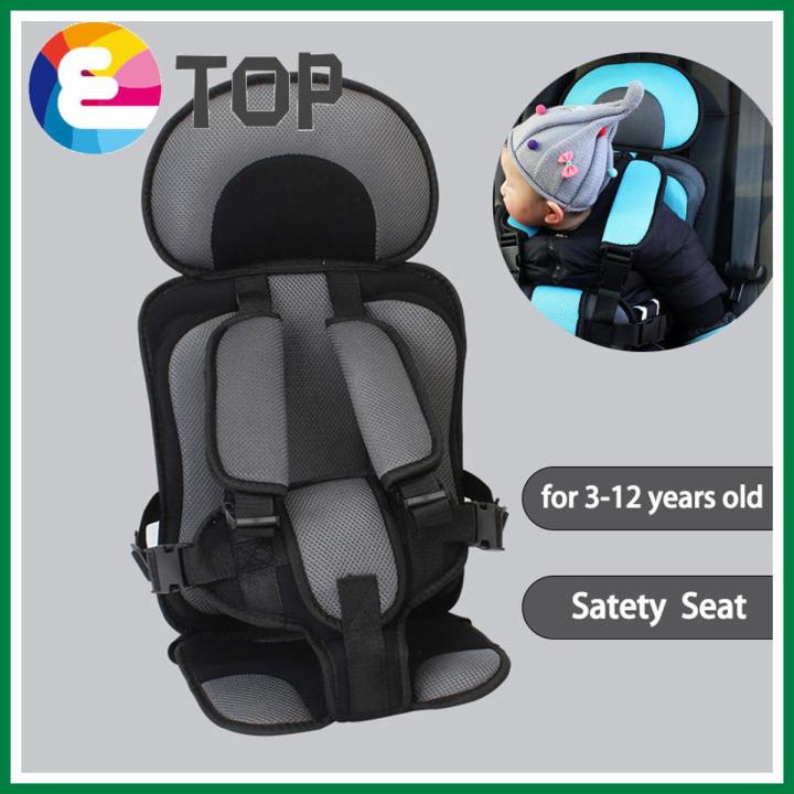 ETOP Adjustable Safe Seat Portable Car Baby Chair Baby Car Seat Kids Safety Travel Seat for 3 12 year L size Daraz.pk