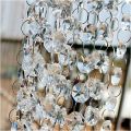 12 Pieces 30cm Clear Crystal Bead Strands 14mm Sparkly K9 Crystal Glass Octagon Beads Chandelier Lamp Bead Chain Hanging Ornament for DIY Christmas Tree Wedding Door Curtain Jewelry Decoration. 