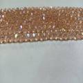 Peach colour crystal stone 4mm size tyre cutting shape for sale in very reasonable price.. 