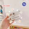 YOYO Fashion Cute Ins Modern Bling Shining Transparent Portable Coin Card Wallet Bag For Ladies Women Girl Student. 