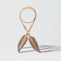 Stretchable Alloy Leaf Belt for Women - Adjustable Waistband for Girls. 