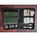 Keep_Smiling Sketch Drawing Set, Sketching Kit For Artist Of 42 Pcs. 