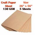 Thick Craft Paper Sheet - (36 x 56 INCH) - 130 GSM. 