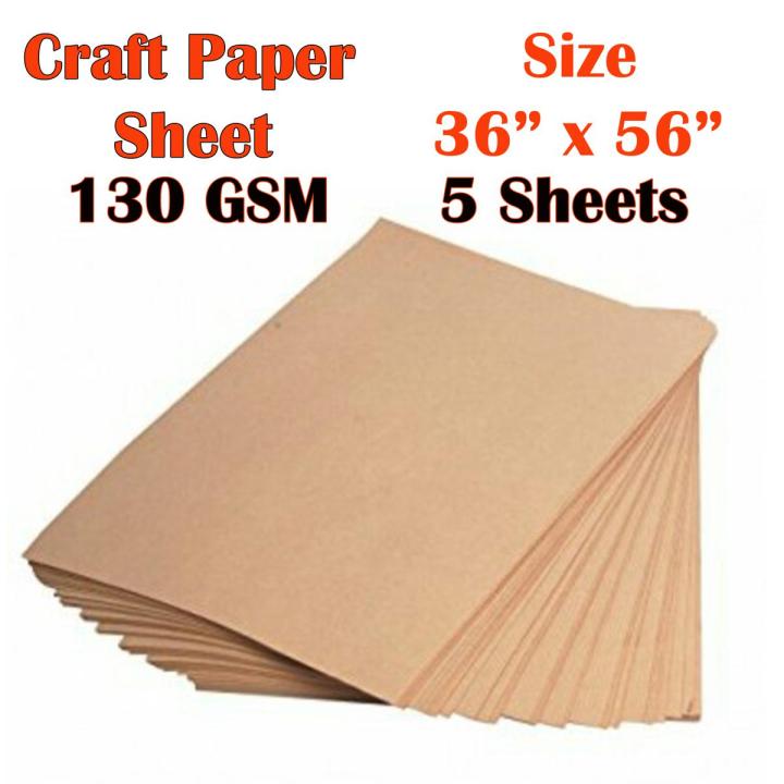 Thick Craft Paper Sheet - (36 x 56 INCH) - 130 GSM