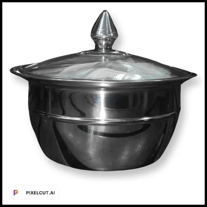 Stainless%20Steel%20Serving%20Bowl%20with%20Glass%20lid%20Set%20of%203%20Pieces%20-%20Image%202