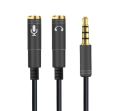 3.5mm Combo Audio Adapter Cable for PS4,Xbox One S,Tablet,Mobile Phone,PC Gaming Headsets and New Version Laptop. 