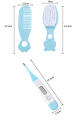 MiniMe 8Pcs Multi-Piece Baby Care Kit Newborn Hair Nail Thermometer Beauty Brush Kit Scissors Comb Teether Function Child Toiletry Kit Baby. 