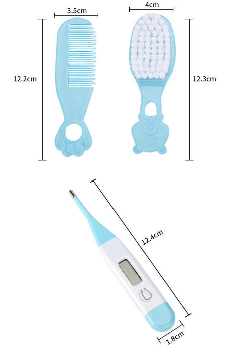 MiniMe%208Pcs%20Multi-Piece%20Baby%20Care%20Kit%20Newborn%20Hair%20Nail%20Thermometer%20Beauty%20Brush%20Kit%20Scissors%20Comb%20Teether%20Function%20Child%20Toiletry%20Kit%20Baby%20-%20Image%204