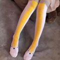 Socks Tights Chicken foot socks Douyin Zhao Lusi Yang Di with the same funny personality slim leg personality funny weird chicken feet socks long socks. 