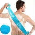 Enjoy a Full body Scrub with our Silicon Back Scrubber The Perfect Accessory for a Deep Cleansing and Relaxing Shower Experience soft loofah bath belt body scrubber brush. 