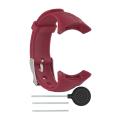 Dark blueReplacement Wristband Silicone Strap for SUUNTO M1 M2 M4 M5 Series Fitness Watch. 