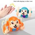 Rolling Banana Monkey Toys with Voice/Touch Sensor On Dancing Monkey Dancing Toy for Kids Rolling Electric Monkey for Children Doll Tumble Monkey Toy with Sound&Light Effects - Multi Color. 
