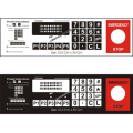 TATSUNO FUEL DISPENSER GDA KEYPAD STICKER. 