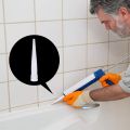 12 Pieces Caulking Tool Kit Silicone Sealant Finishing Tool Grout Scraper Caulk Remover And Caulk Nozzle And Caulk Caps. 