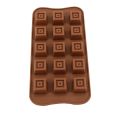 Square Shape Silicone Chocolate Mold 15 Cavity. 