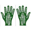 Mehndi stickers Mehndi stencils Mehndi Designs (1 pair)s. 