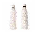 PACK OF 12 - White Feather Shuttlecocks Birdies Badminton. 