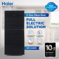 Haier 10 Cu Ft / E-Star Series / HRF-276 EPB ( Deepest Freeze + Direct Cool + 1 Hour Icing Technology + Wide Voltage + Glass Door ) Black Colour / Refrigerator / 10 Years Warranty.. 
