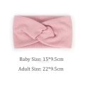 Baby Headband Mommy Twist Hairband For Women Girls Turban Mother Daughter Hair Accessories Cotton Newborn Head Wrap 2pcs/Set. 