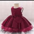 fancy organza and raw silk frock for baby girls. 