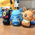 Pokemon Pikachu Glaceon Keychain Pvc Eevee Keyring Action Figure Tomy Cartoon Anime Kawaii Figure Model Children Kids Toys. 