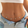 ECHIDNA Body Chains Bright Luster Multilayer Tassels Waist Belly Chain. 