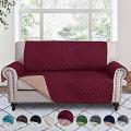 Cotton Quilted Sofa Covers (Maroon). 
