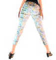 Girls Denim Xpress Supper Skinning tight fit Leg floral jeans short body Twill Jeans Zip Fly Ladies Pants 28-36. 