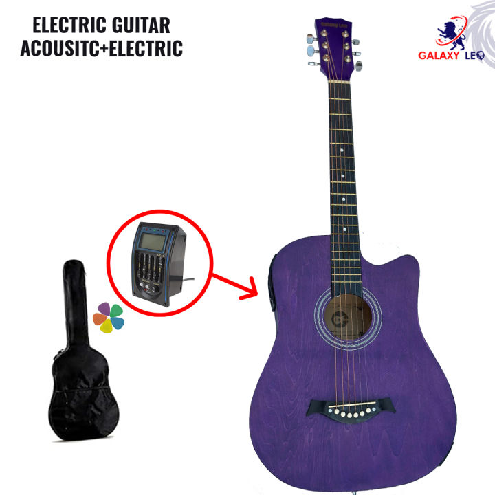 Semi Acoustic Guitar - Original Galaxy leo With Free Bag + Accessories