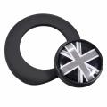 new Black Ignition Start Button Sticker For BMW Mini R53 R55 R56 R57 R58 R60 R61 (Black   Grey UK Flag). 