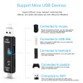 D-188 3 in 1 TF & USB to Micro USB & Type-C Card Reader OTG Adapter Connector. 