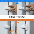 Child Safety Lock for Refrigerator, Fridge & Freezer – Self-Adhesive Baby Proof Door Lock for Cabinets, Cupboards, and Wardrobes – Easy to Install No-Drill Lock – Strong Adhesive Multi-Use Lock for Toddlers and Kids – Home Safety Solution. 