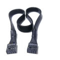 AC97 HD Audio Extension Cable Made of UL1007 22AWG Wire for Chassis Front Panel 50cm Male/Female or Female/Female. 