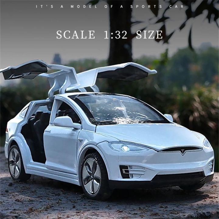 Tesla Model Scale Model 1:32 Tesla Model X Model S Alloy Car Model Diecast Metal Simulation Toy ...