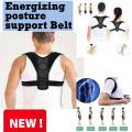 Best Adjustable Energizing Posture Support Belt Strap for Men and Women - Body Posture Corrector Belt – Genuine Corset Back Straight Brace Therapy Belt - Shoulder Spine Support Fixer - Back Pain Relief Belt. 