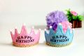 Crown For Happy Birthday HBD LED-Cap Headband Party LED Light Hat, Led Happy Birthday Crown, Blue. 