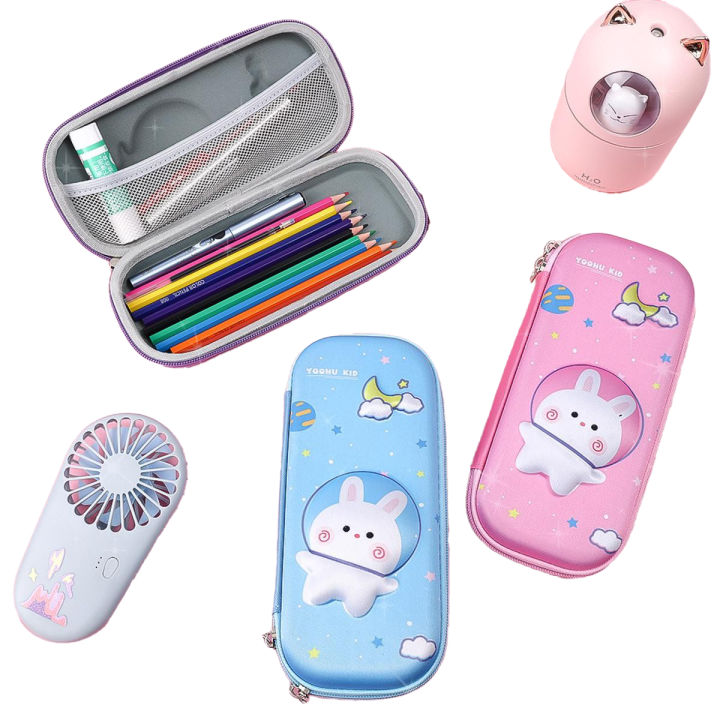 New 3D EVA Cartoon Rabbit Pencil Case Cute Stationery Box Girls Color ...