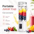 Wireless Portable Juicer Blender USB Rechargeable Electric Fruit Juice Maker Cup, 2 in 1 Juicing & Direct Drinking Design, Mini Smoothie Mixer for Fresh Fruit Juice, Shakes and Smoothies, Lightweight Personal Blender for Kitchen Office Gym Travel Camping. 