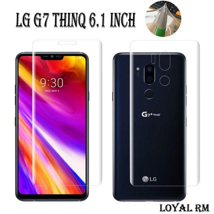 LG G7 THINQ Front and Back Hydrogel film jelly protector for LG G7 THINQ