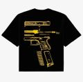 NG T Shirt Mens Harajuku Hip Hop in Glock We Trust Graphic Print Round Neck Cotton TShirt Gothic. 
