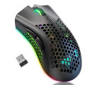 Wireless Gaming Mouse Computer Mouse with Honeycomb Shell 6 Programmed Buttons 3 Adjustable DPI USB Receiver Ergonomic RGB Optical Gamer Mice Mouse for Laptop PC Mac. 