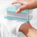 Multifunctional Soap Dish Hands-free Foam Box With Sponge Roller Drain Household Rub-free Laundry Soap Box Bathroom Shower Box. 