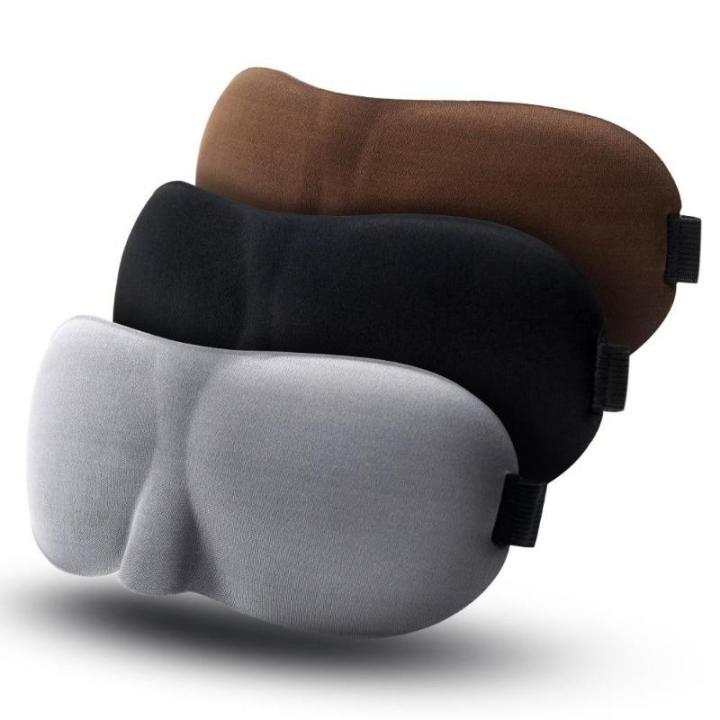 1PC Sleep Eye Mask Blindfold - 3D Soft Memory Foam Sleeping Aid, Comfortable, Adjustable, Light Blocking, Perfect for Travel and Restful Sleep