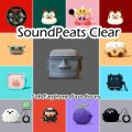 Original SoundPeats Silicone Earphone Case Cartoon Protective Case for Earphones, Shock-Resistant Design. 